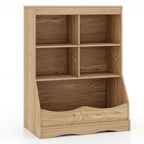 3-Tier Children's Multi-Functional Bookcase Toy Storage Bin Floor Cabinet