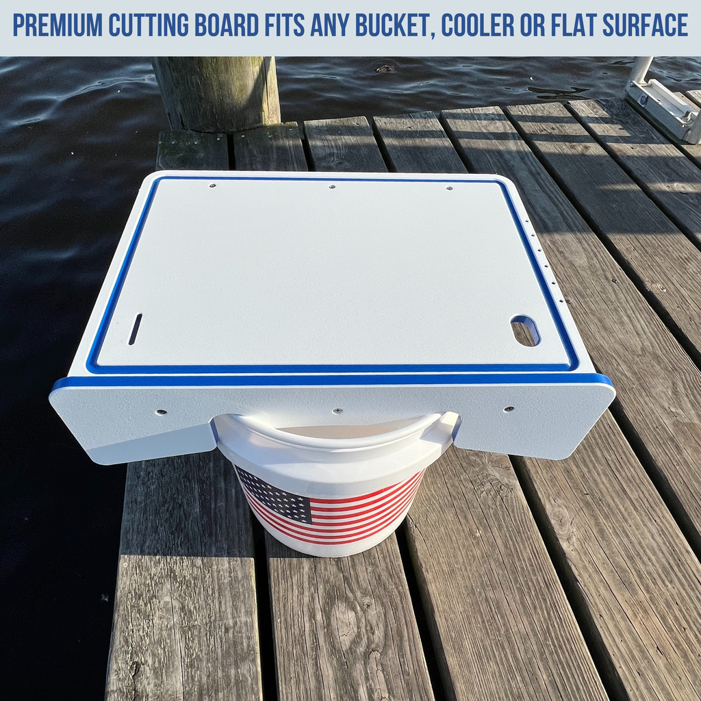 Made in the USA | Premium Single Bucket Raised 18" Fillet Table and Cutting Board