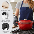 ARCLIBER Quilted Oven Mitts 1 Pair Heat Resistant Classic Kitchen