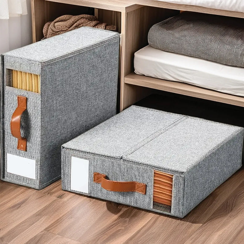 Compact Foldable Storage Cubes for Linens, Towels & Bedding Essentials