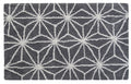 Vibhsa Bath Rug Geometric Pattern in Grey & Ivory