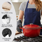 ARCLIBER Quilted Oven Mitts 1 Pair Heat Resistant Classic Kitchen