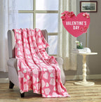 FAITH, HOPE, LOVE HOME DÉCOR Heart Throw Blanket – Ultra Soft Microplush 50"x60" | Cozy Love Theme Gift for Couch, Bed, Travel | Washable