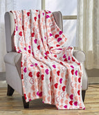 FAITH, HOPE, LOVE HOME DÉCOR Heart Throw Blanket – Ultra Soft Microplush 50"x60" | Cozy Love Theme Gift for Couch, Bed, Travel | Washable