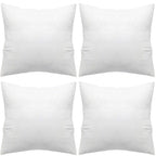 4pcs Throw Pillow Inserts, Square Cushion Inner Soft Fluffy Plump Stuffer Cushion Pillow Core White Pillow Inserts Christmas Decor Halloween Decor Bed Sofa Home Decor