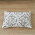 Tache Dreamy Moon Sky Ogee Damask Heather Gray White Bed Sheet Set (TB300)
