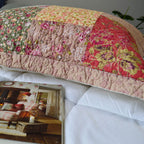 Kasentex Lightweight Cotton Floral Bed Pillow Sham - Comfort Sleeping Pillow Shams, Yellow
