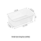 Unlimited Desk Drawer Organizers Set Plastic Bathroom Storage Makeup Organizer Clear Transparent Storage Box Bins Kitchen Gadget