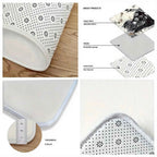 Cartoon Kitten Bath Mat Soft Cosy Noise-Reducing Bathroom