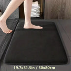 Absorbent Floor Mat Non Slip Bath Mat Anti Slip Coral Velvet Bathroom Floor Mat Door Mat Home Decoration