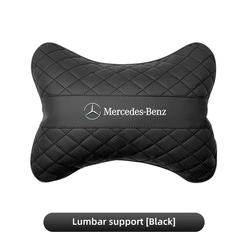 Car Seat Head Support Cushion Lumbar Pillow Interior Accessories For Mercedes Benz AMG Smart W205 C300 W203 W206 W108 W124 W126