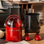 Touchless Sensor Trash Can Stainless Steel Premium Large Capacity Garbage Bin Kitchen Bathroom Bedroom Living Room Maison