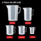 100-5000ml Thickened Plastic Measuring Cup with Scale Food Grade Measuring Cup Experimental Measuring Cup Beaker Plastic Cup