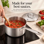 5-Ply Stainless Saucepan with Lid