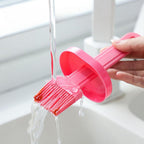 BBQ Brush Cleaning Nylon/Silicone Brush Baking Bread Cooking Oil Cream Tools Multipurpose Kitchen Utensil Tool Silicone Oil Bottle Brush Barbecue Portable Dining Restaurant Kitchen Cooking BBQ Accessories