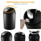Bathroom Accessories Set 6 Pcs Bathroom Set Ensemble Complete Soap Dispenser Toothbrush Holder Tumbler Soap Dish Toilet Cleaning Brush Trash Can