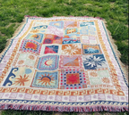 Multi-functional blanket for camping, bedroom, living room, cotton blanket, sofa cushion, and blanket