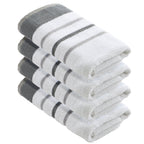 Decorative Cotton Stripe Bath Towel Set - Noelle Collection