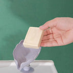 Leaf Shape Soap Box Drain Soap Holder Box Kichen Bathroom Accessories Toilet Laundry Soap Box Bathroom Supplies Tray Gadgets Soap Holder Leaf-Shape Self Draining Soap Dish Holder Not Punched Easy Clean Bar Soap Holder With Suction Cup Soap Dish