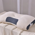 Knitted Antibacterial Cotton Massage Neck Pillow with Removable Cover