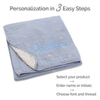 Stormy Blue Checker Quilt