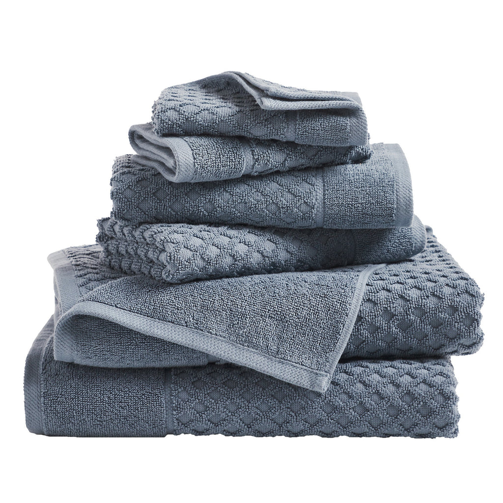 Cotton Diamond Waffle Weave Bath Towel Set - Grayson Collection
