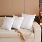 4pcs Throw Pillow Inserts, Square Cushion Inner Soft Fluffy Plump Stuffer Cushion Pillow Core White Pillow Inserts Christmas Decor Halloween Decor Bed Sofa Home Decor