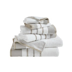 Decorative Cotton Stripe Bath Towel Set - Noelle Collection
