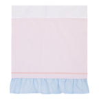 Disney Sweet Princess Light Blue, Pink, and White Cinderella 3 Piece Nursery Crib Bedding Set - Comforter, 100% Cotton Fitted Crib Sheet and Crib Skirt